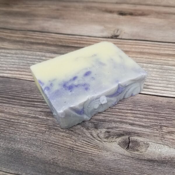 Handmade lavender soap without label