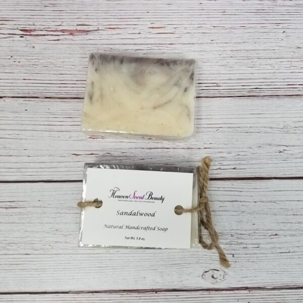 Sandalwood Soap with and without label