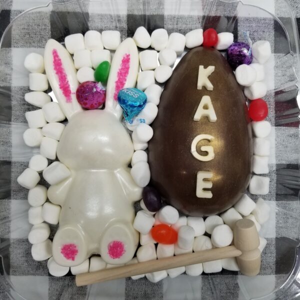 Breakable Chocolate Bunny and Egg | The Eclectic Chic Boutique