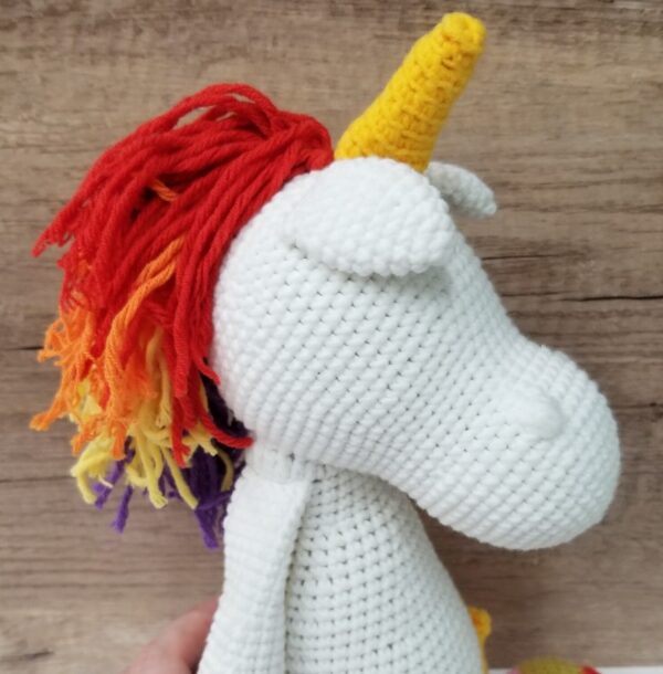 Crocheted Rainbow Unicorn Doll | The Eclectic Chic Boutique