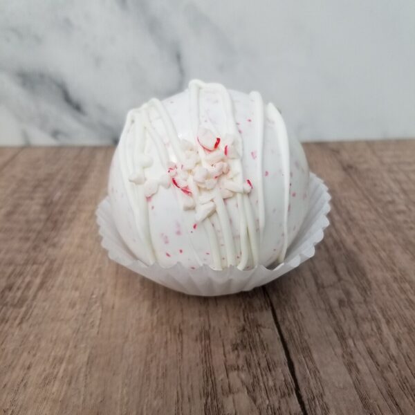 White Chocolate Peppermint Hot Chocolate Bomb
