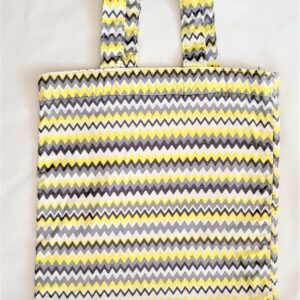 zig zag pattern fabric bag