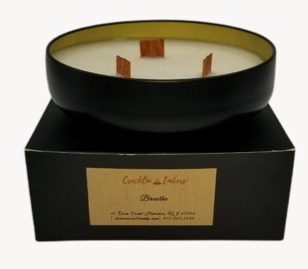 Breathe – 3-Wick Wooden Wick Soy Wax Candle