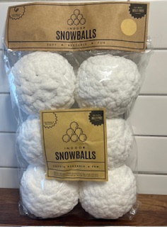 Indoor Snowballs - The Eclectic Chic Boutique