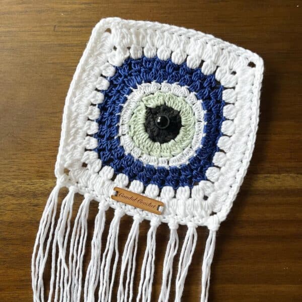 Crochet Evil Eye Wall Hanging