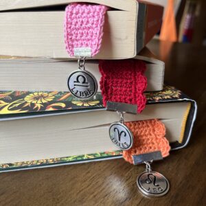 Libra and Aries Crochet Bookmarks