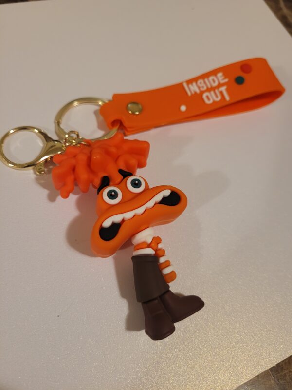 Anxious Cartoon Character Keychain