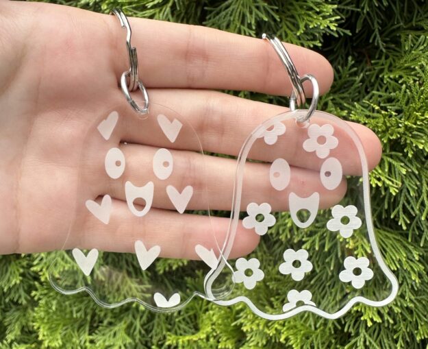 Adorable Happy Ghost Keychains