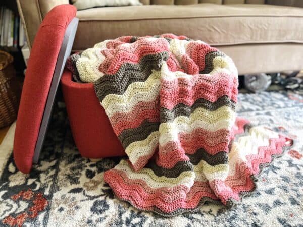 Ripple Throw Blanket in Ottoman