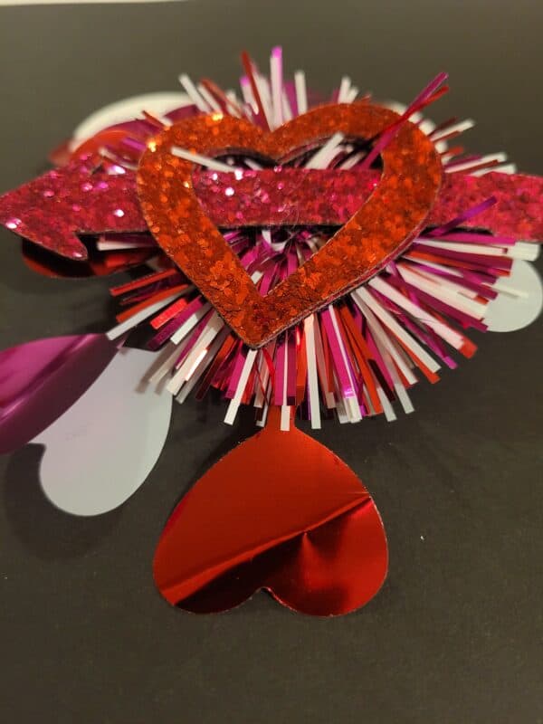 Heart and Arrow hairbow