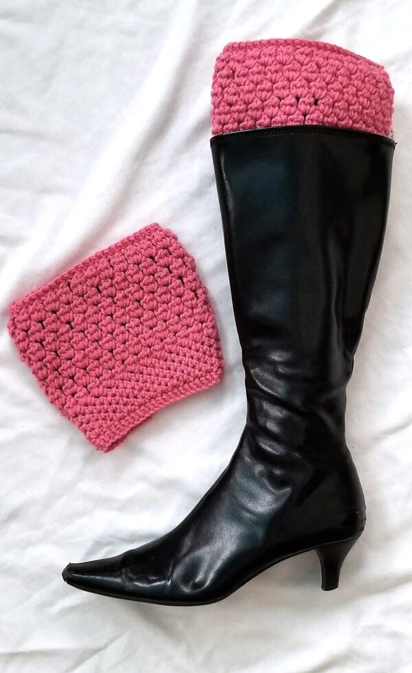 Boot Cuffs / Boot Toppers - Raspberry Pink