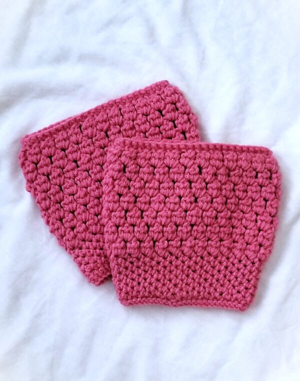 Boot Cuffs / Boot Toppers - Raspberry Pink - Image 2