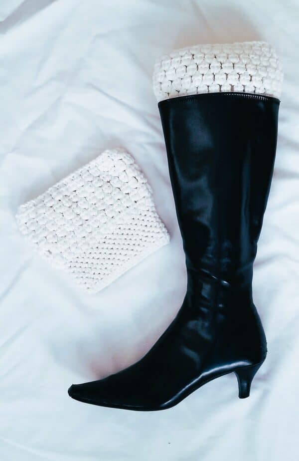 Boot Cuffs / Boot Toppers - White