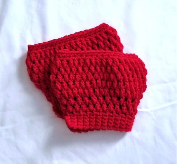 Boot Cuffs / Boot Toppers - Red - Image 2