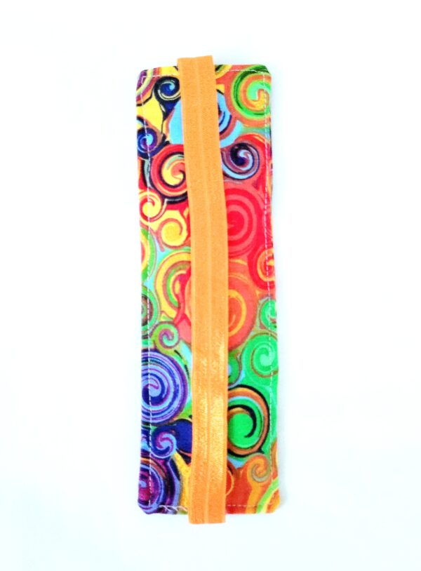 Pen/Pencil Holder Bookmark - Colorful Swirls - Image 3