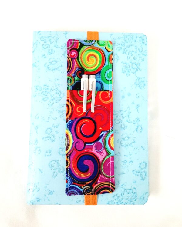 Pen/Pencil Holder Bookmark - Colorful Swirls