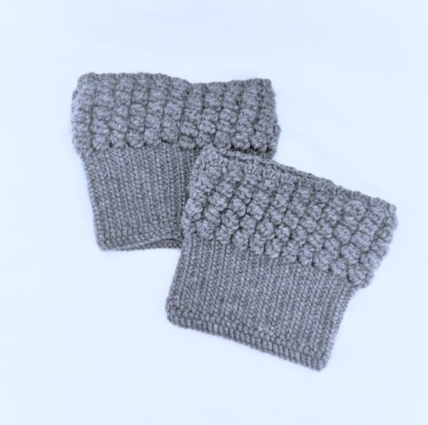 Boot Cuffs / Boot Toppers - Grey - Image 2