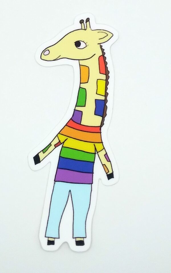 Pride Giraffe Sticker