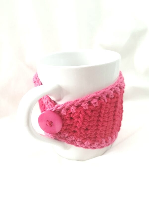 Cup Cozy - Red/Fuschia Heart - Image 2