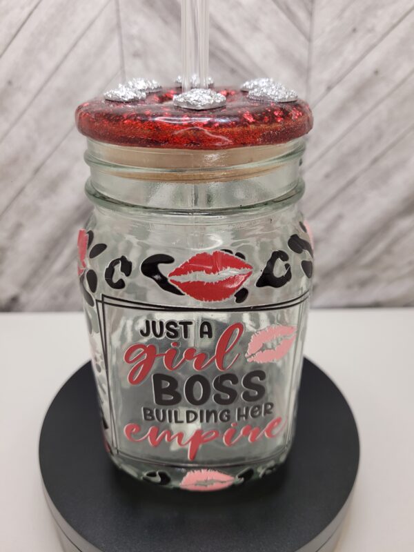 Girl Boss Mason Jar