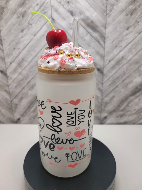 Whipped Topper Heart & Love Libby Jar - Image 2