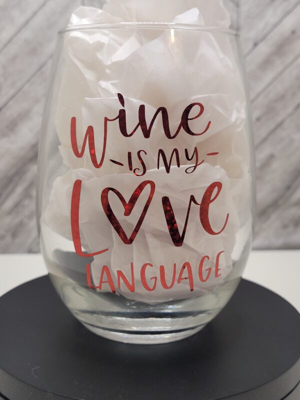 Love Language Large Wine Glass - Image 4