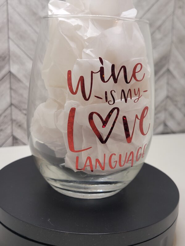 Love Language Large Wine Glass - Image 3