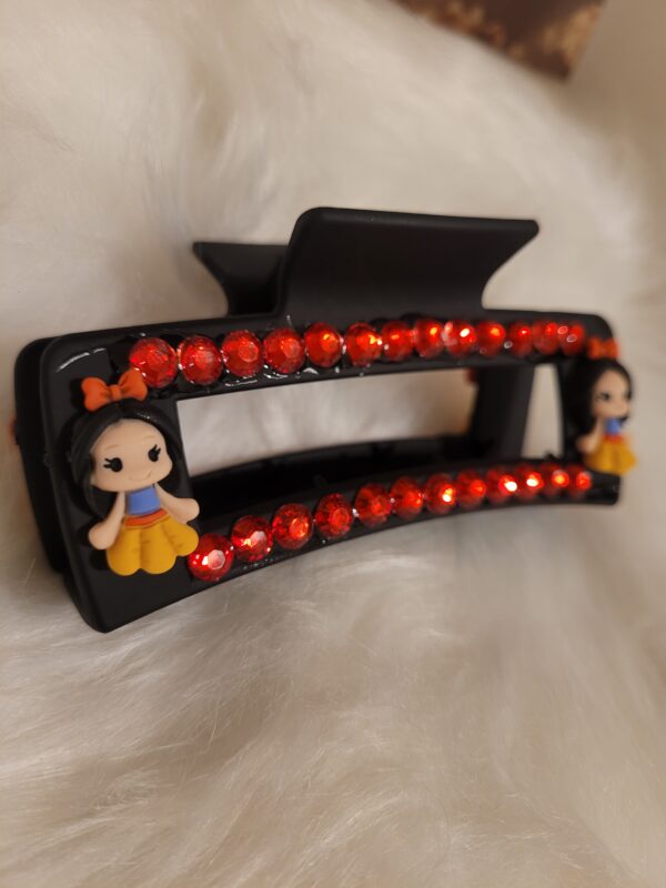 Belle & Snow White Rhinestone Hair Clip - Image 2