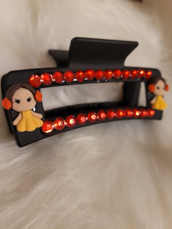 Belle & Snow White Rhinestone Hair Clip - Image 3