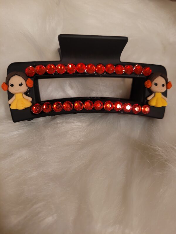 Belle & Snow White Rhinestone Hair Clip - Image 4