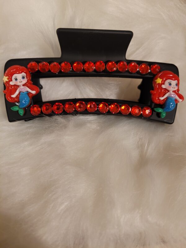 Ariel & Snow White Rhinestone Hair Clip - Image 2