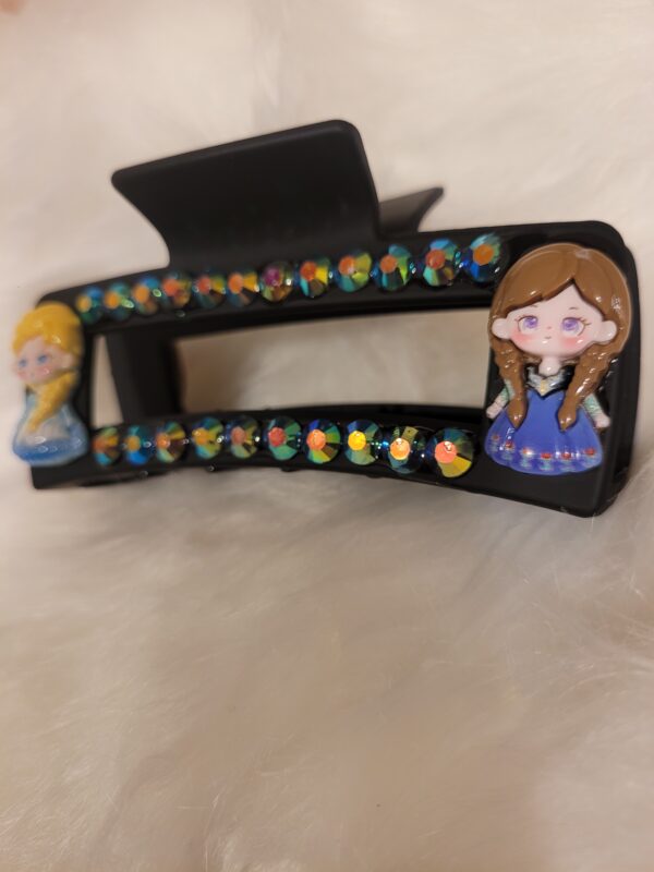 Elsa & Anna Rhinestone Hair Clip - Image 2