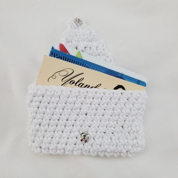 Gift Card Holder - White with Pink High Heel Button - Image 2