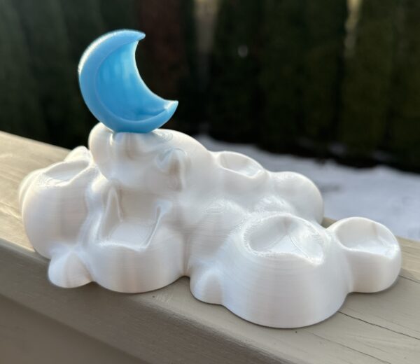 Whimsical Moon & Cloud Dice Tower - Image 2