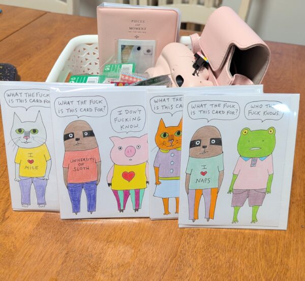 Funny, all occasion greeting card