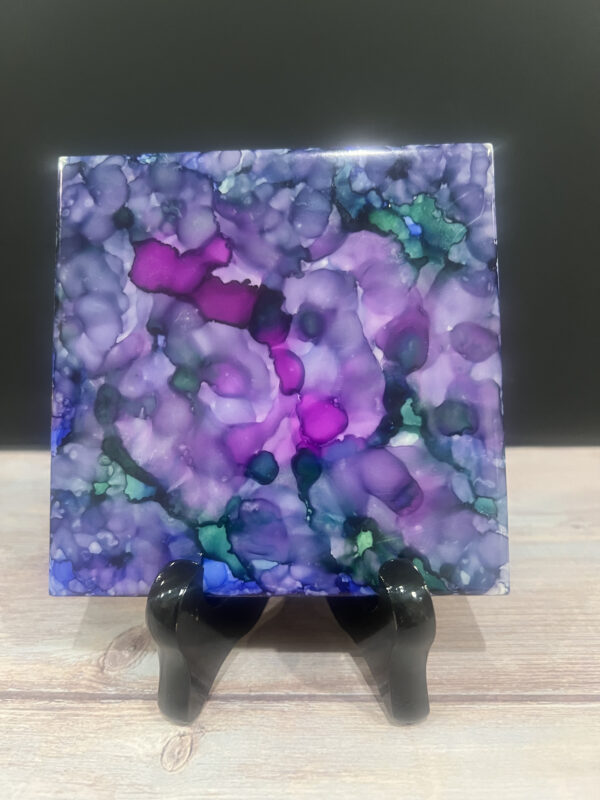 Handcrafted Alcohol ink Colorful Coasters - Image 5