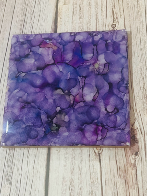 Handcrafted Alcohol ink Colorful Coasters - Image 3