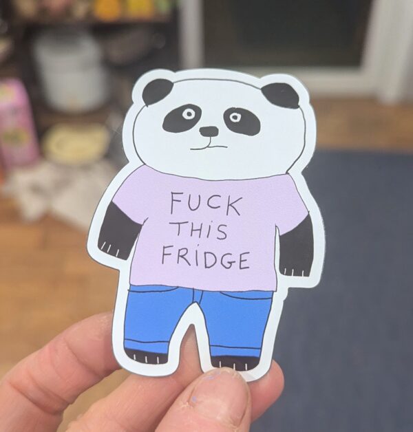 Fuck this fridge panda magnet