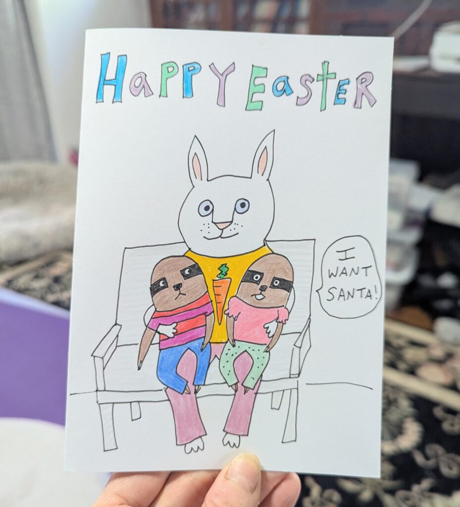 Funny Easter Bunny Card