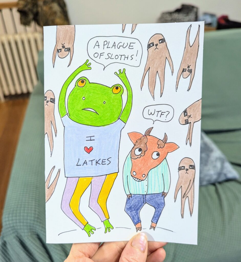 Sloth Plague Passover Card