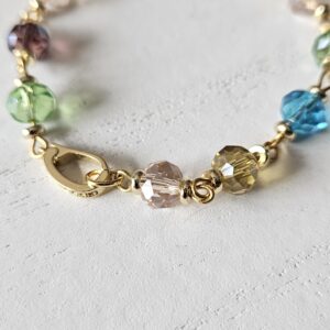Colorful glass bead bracelet 1