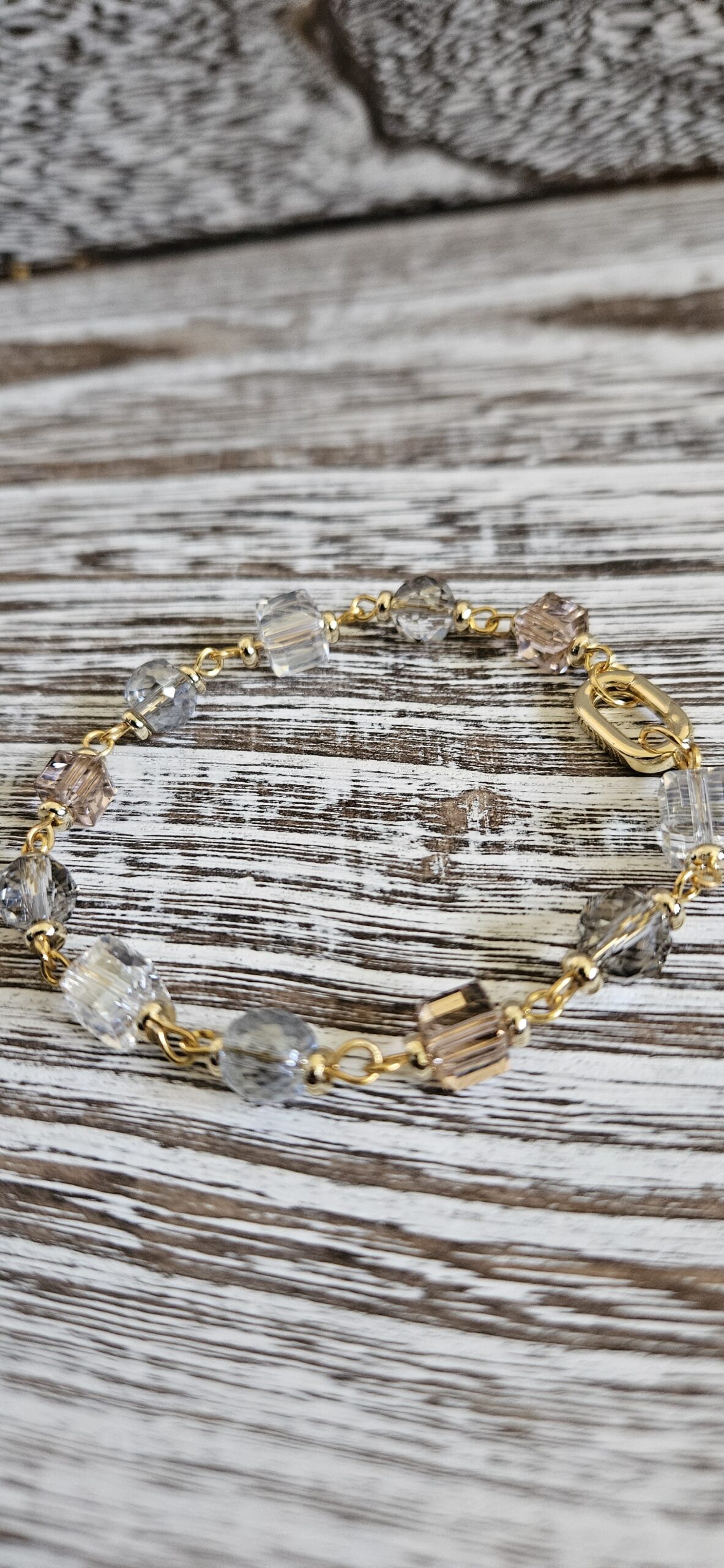 Swaroski and Glass Mixed Bracelet 2