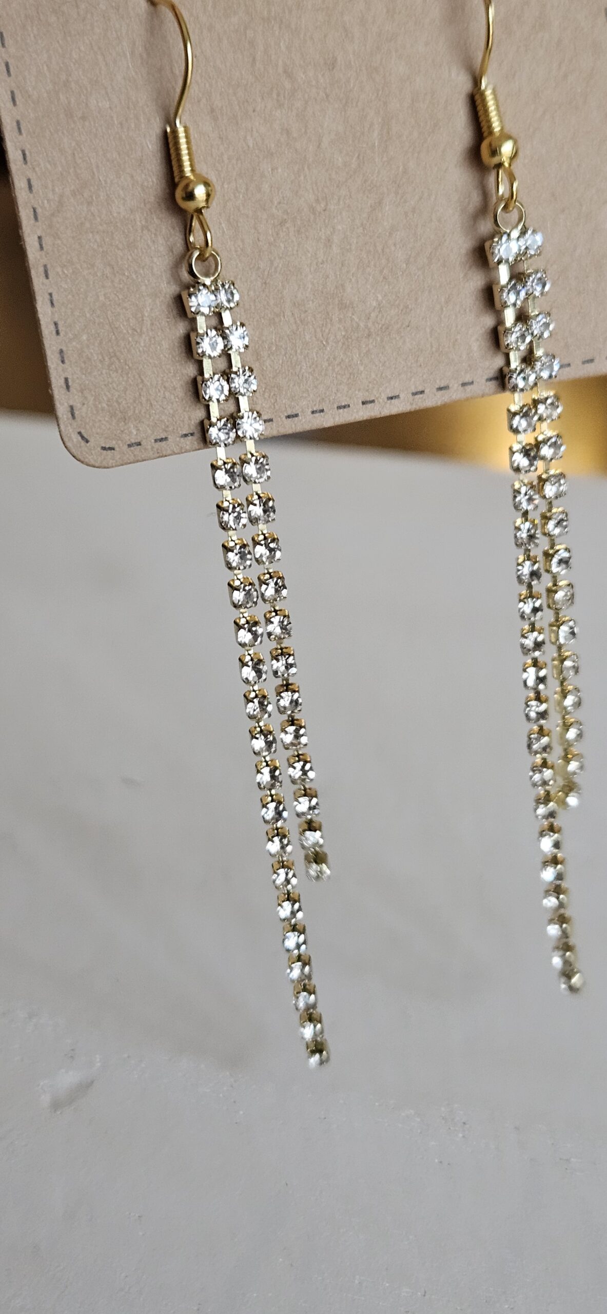 Rhinestone Dangle earrings 1