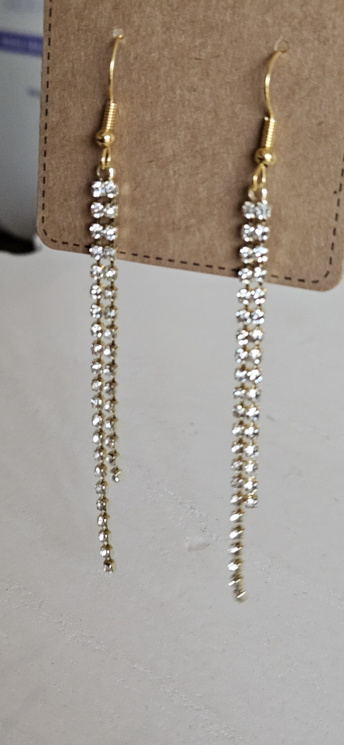 Rhinestone Dangle Earrings 2