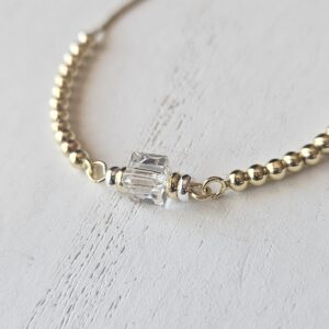 Clear AB Crystal Adjustable bracelet 1