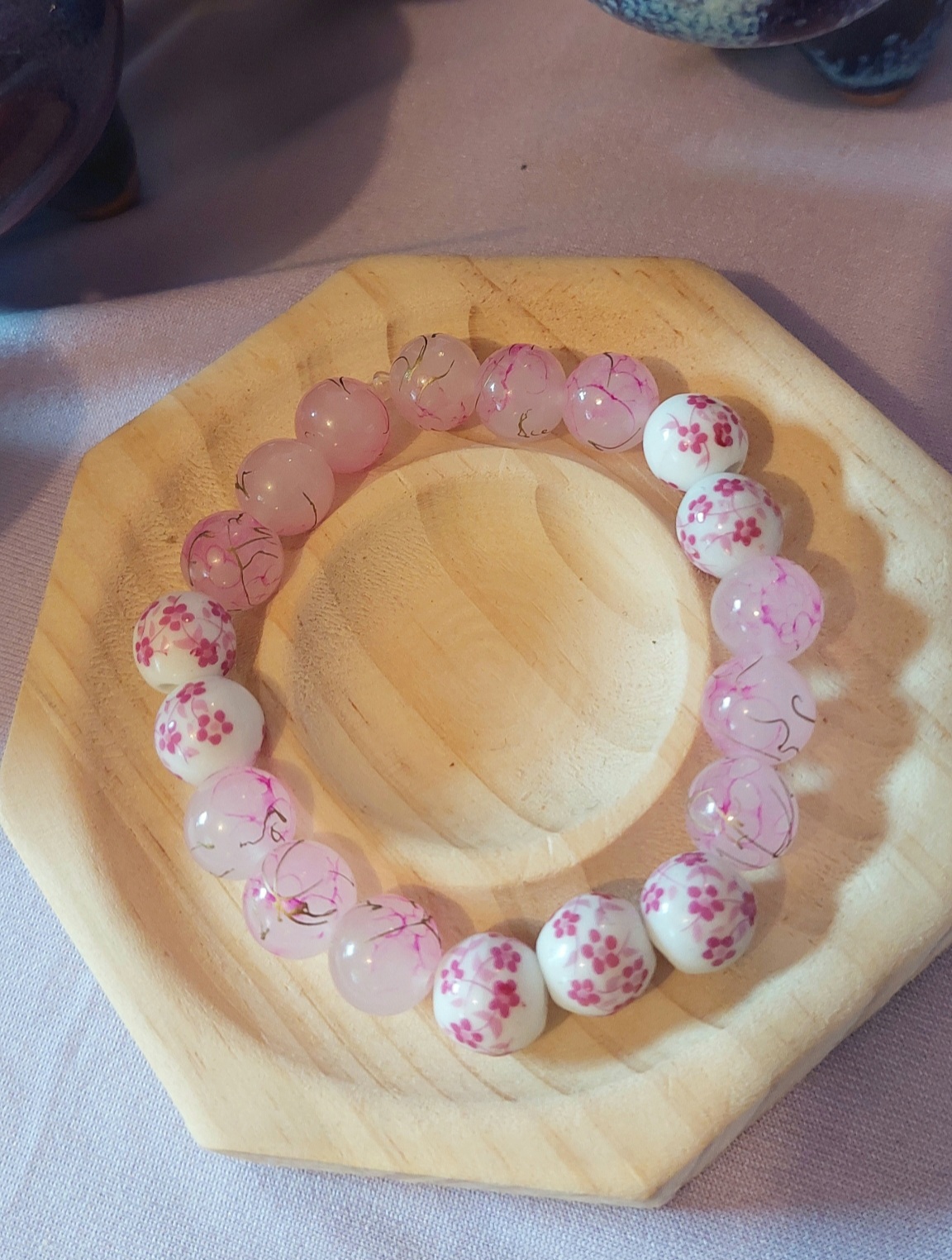 "Pinky Flowers" Bracelet