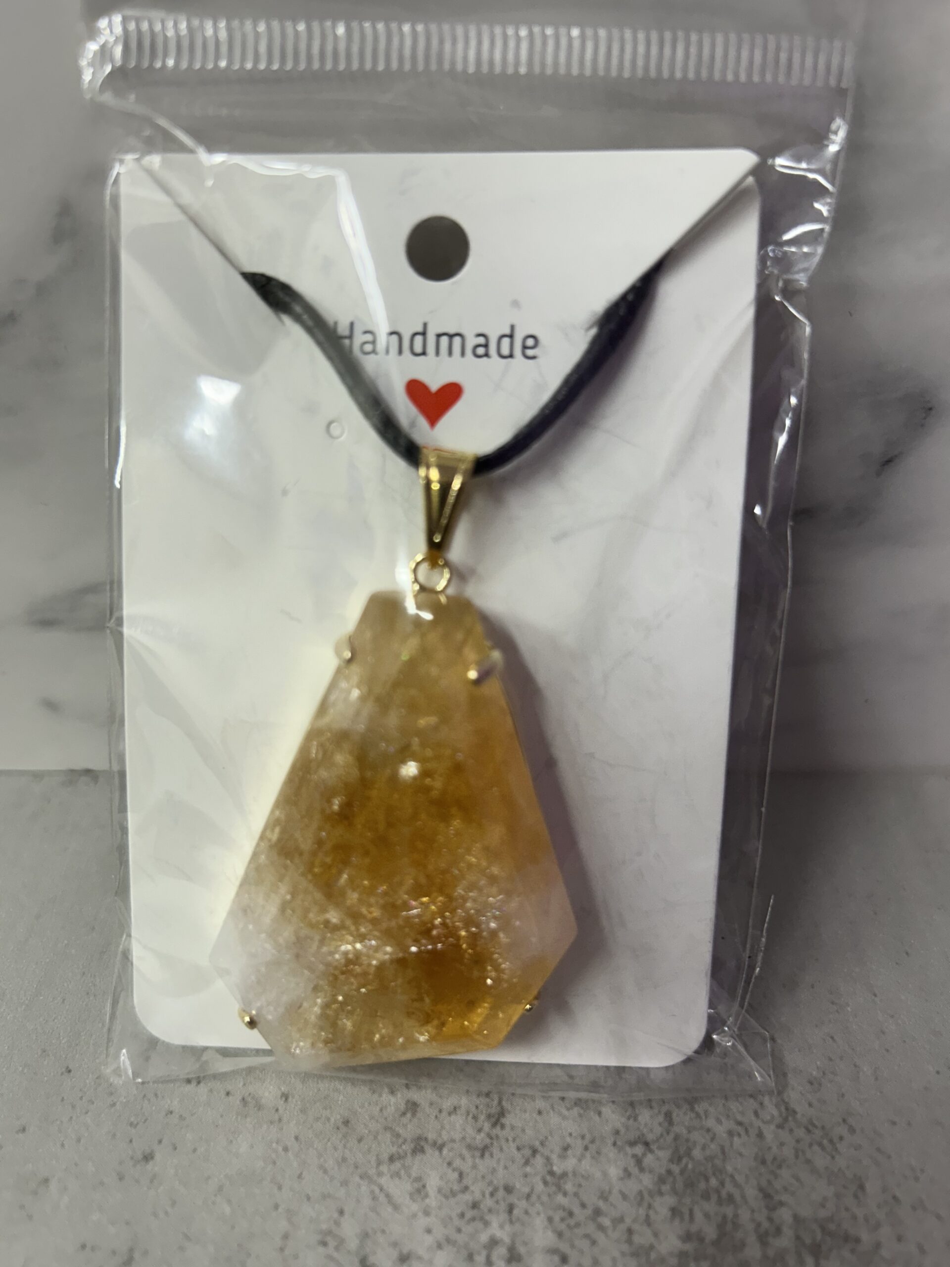 Polished Citrine Pendant