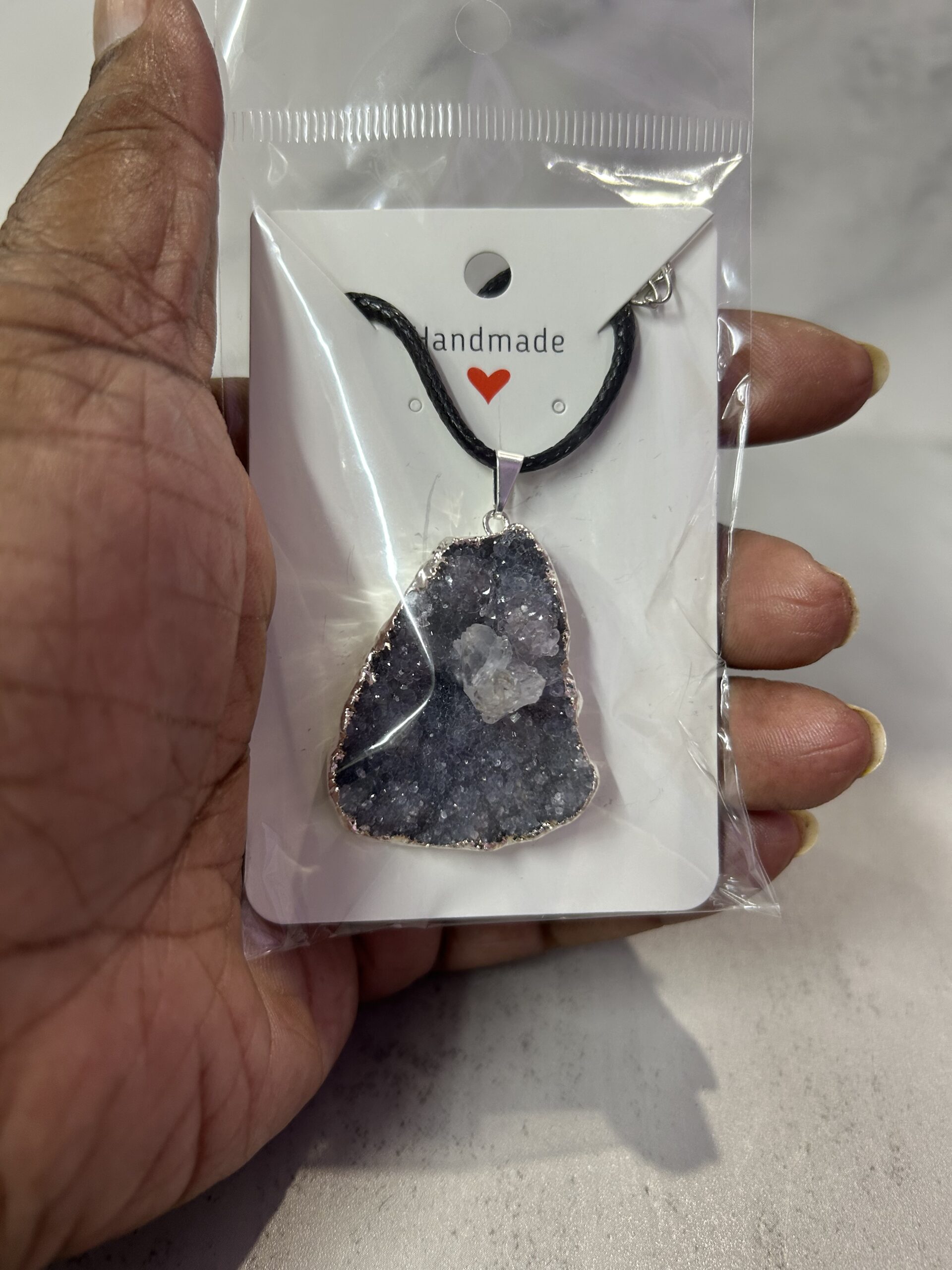 Purple Zeolite Pendant - Image 2