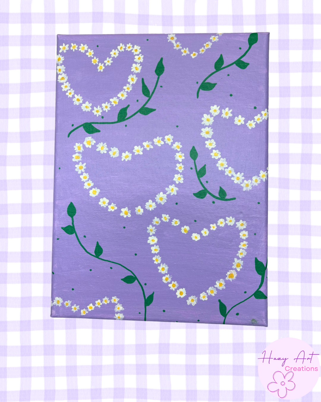 Lavender Daisies Painting
