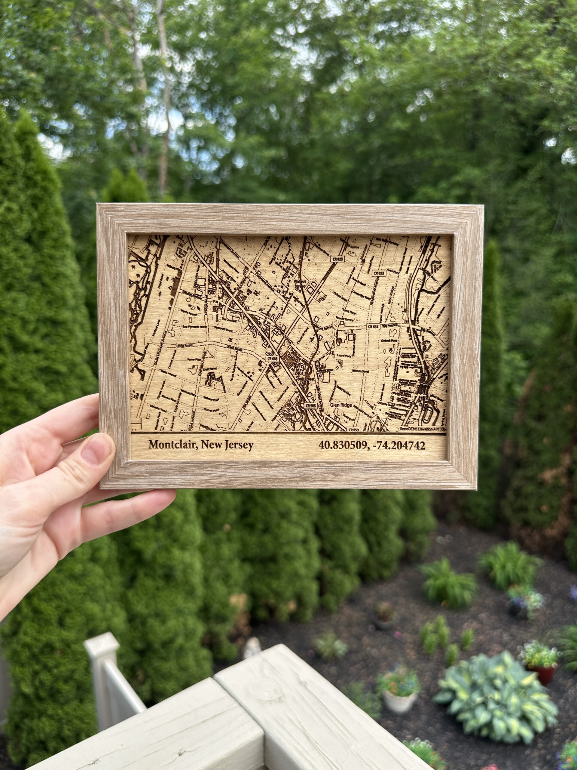 Montclair NJ Framed Topograph - Image 3